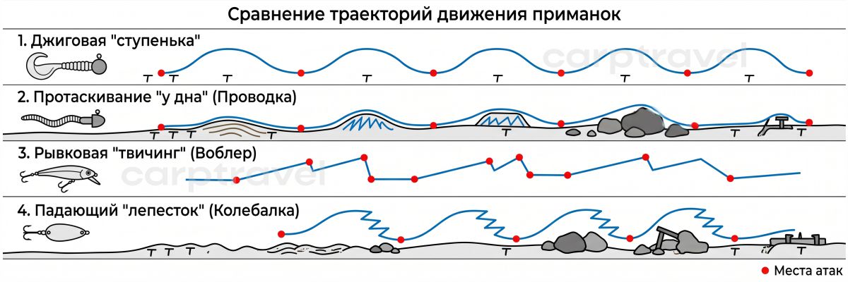 Основные проводки октября и моменты, когда щука чаще всего атакует Основные проводки октября и моменты, когда щука чаще всего атакует