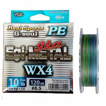 Плетеный шнур YGK G-Soul PE 1.0 Egi-Metal  150м 7,4кг/0.165мм (Мультиколор) 