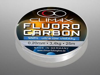 Леска Climax Fluorocarbon 2020 Тонущий 50м 12,3кг/0,45мм Прозрачный 