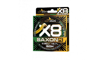 Плетеный шнур EastShark Saxon PE X8  150м 17,6 кг/0,18мм (3color) 