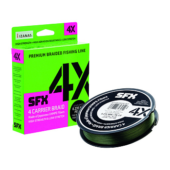 Плетеный шнур Sufix SFX 4X  135м 8.6кг/0,165мм (Зеленый) 