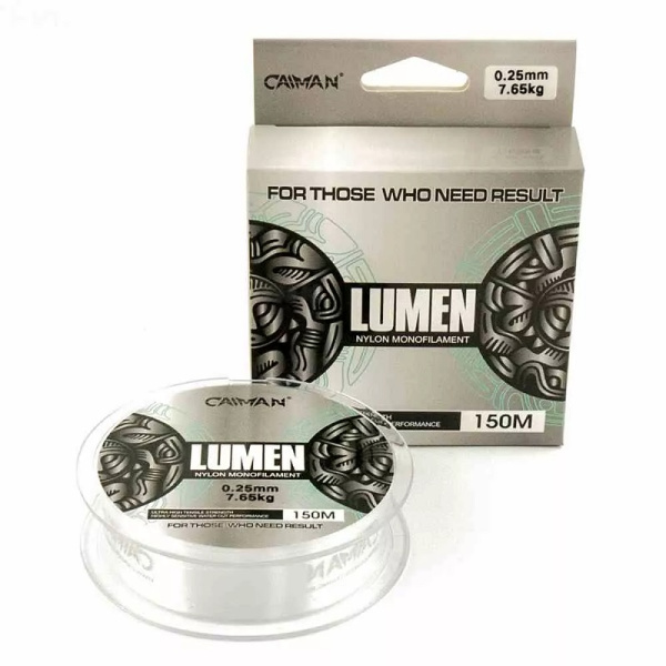 Леска Caiman Lumen  150м 7.65кг0,25мм (Прозрачный)