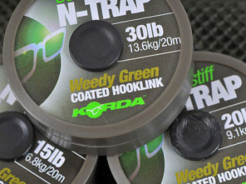 Повод. мат. в оболочке Korda N Trap Semi   20lb/ (Silt) 