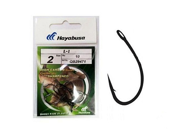 Крючки Hayabusa L-1 Size 4 Черный никель 